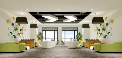 1100平米排隊網辦公室裝修